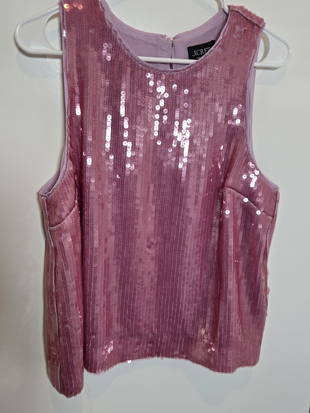 J. Crew Collection Rose Pink Sequin Top